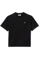 Lacoste Classic Fit Dames T-shirt zwart, Effen - thumbnail