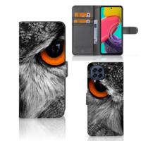 Samsung Galaxy M53 | Telefoonhoesje | Met pasjeshouder | Uil