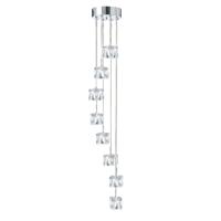 Searchlight Vide hanglampIce Cube 8x5w - 3000K - 20cm metaalgrijs - 6778-8-LED Searchlight Vide hanglampIce Cube 8x5w - 3000K - 20cm metaalgrijs - 6778-8-LED