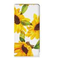 Smart Cover voor Xiaomi Redmi Note 13 Pro Plus Zonnebloemen - thumbnail