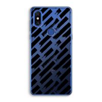 Zwarte vegen: Xiaomi Mi Mix 3 Transparant Hoesje Zwarte vegen: Xiaomi Mi Mix 3 Transparant Hoesje