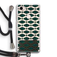Moroccan tiles: Pixel 3 Transparant Hoesje met koord