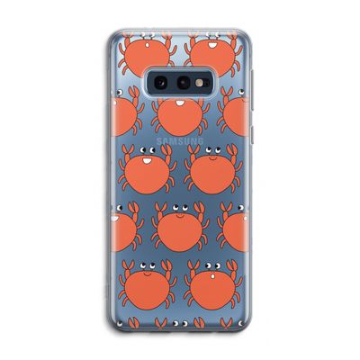 Krab: Samsung Galaxy S10e Transparant Hoesje