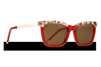 Jackie L ZO-0265B Annecy rood-bruin polarised