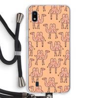 Kameel: Samsung Galaxy A10 Transparant Hoesje met koord