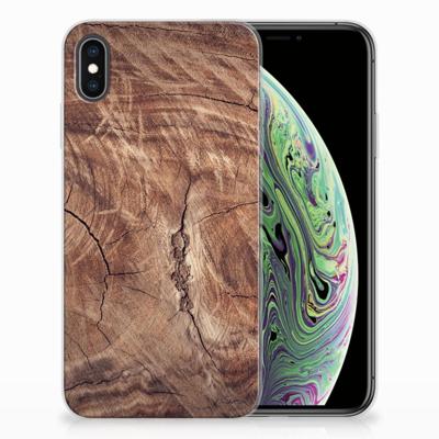 Apple iPhone Xs Max | Bumper Hoesje | Tree Trunk