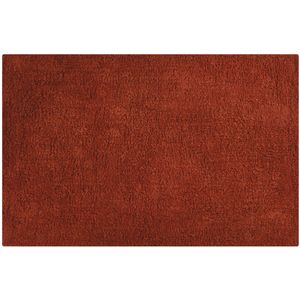 MSV Badkamerkleedje/badmat voor de vloer - terracotta - 45 x 70 cm   -