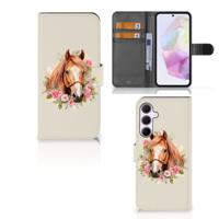 Telefoonhoesje | Met pasjeshouder | voor Samsung Galaxy A35 Paard