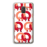 Dogs: Samsung Galaxy A8 (2018) Transparant Hoesje