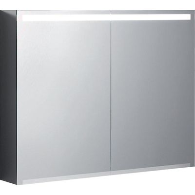 Geberit Option spiegelkast 2 dubbelzijdige spiegeldeuren met led verlichting 90x70x15cm 500.583.00.1