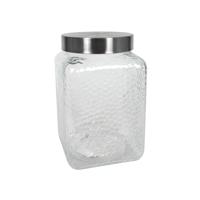 Voorraadpot glas vierkant 2450ml
