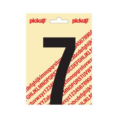 Plakcijfer Nobel 120mm zwart 7 - Pickup