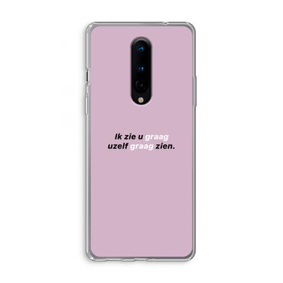 uzelf graag zien: OnePlus 8 Transparant Hoesje