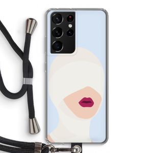 Incognito: Samsung Galaxy S21 Ultra Transparant Hoesje met koord