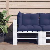 VidaXL Palletkussens 3 st oxford stof marineblauw