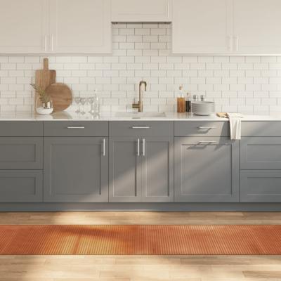 Vloerkleed rechthoekig 60x1000 cm bamboe bruin