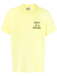 GALLERY DEPT. t-shirt en coton à logo imprimé - Jaune