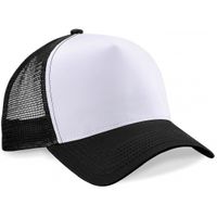 2x Truckers baseball caps zwart/wit voor volwassenen - thumbnail