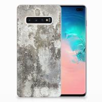 Samsung Galaxy S10 Plus | TPU | Siliconen hoesje | Beton Print