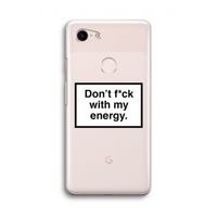 My energy: Google Pixel 3 Transparant Hoesje