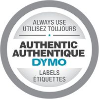 DYMO D1 -Standard Labels - White on Black - 19mm x 7m - thumbnail