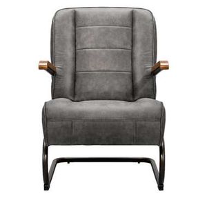 Fauteuil Ivar - stof - grijs - Leen Bakker
