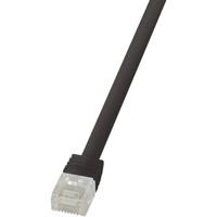 LogiLink CF2063U RJ45 Netwerkkabel, patchkabel CAT 6 U/UTP 3.00 m Zwart Zeer flexibel 1 stuk(s)