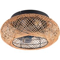 LED Plafondventilator met Verlichting - E27 - Afstandsbediening - Bruin