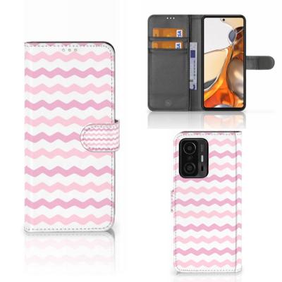 Xiaomi 11T | 11T Pro | Telefoon Hoesje | Waves Roze Xiaomi 11T | 11T Pro | Telefoon Hoesje | Waves Roze