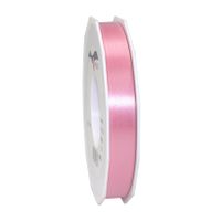 1x Luxe roze kunststof lint rollen 1,5 cm x 91 meter cadeaulint verpakkingsmateriaal   -