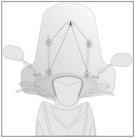 GIVI Bevestigingskit windscherm, moto en scooter, A3109A