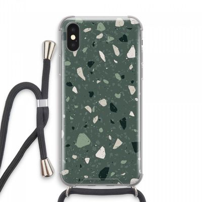 Terrazzo N°19: iPhone XS Max Transparant Hoesje met koord