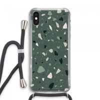 Terrazzo N°19: iPhone XS Max Transparant Hoesje met koord