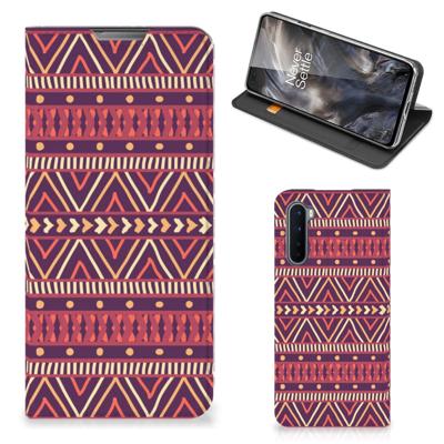 OnePlus Nord | Hoesje met Magneet | Aztec Paars