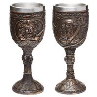 Decoratieve Geborsteld Goud Hout-effect Piraatn Drinkbeker
