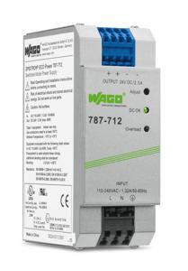 WAGO EPSITRON® ECO POWER 787-712 DIN-rail netvoeding 24 V/DC 2.5 A 60 W Aantal uitgangen: 1 x Inhoud: 1 stuk(s)