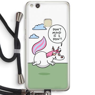 Unicorn: Huawei Ascend P10 Lite Transparant Hoesje met koord