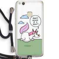 Unicorn: Huawei Ascend P10 Lite Transparant Hoesje met koord
