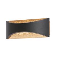 Fischer & Honsel WandlampRio zwart met goud - 30529