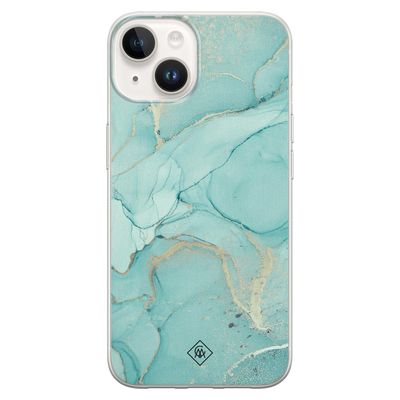 iPhone 14 siliconen hoesje - Touch of mint