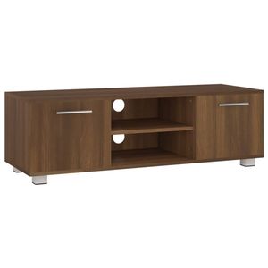 The Living Store Televisiekast Trendy Bruineiken - 110 x 40 x 35 cm - Voldoende opbergruimte