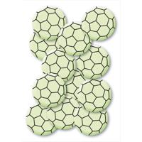 12x stuks Voetbal thema stickers - glow in the dark - voetballen - muur en plafond stickers