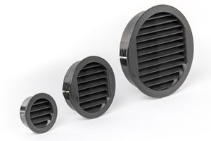 Klemrooster zwart t243 gatmaat 43mm/dia 50mm