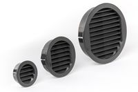 Klemrooster zwart t243 gatmaat 43mm/dia 50mm - thumbnail