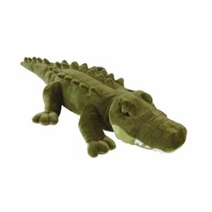 Pluche krokodil knuffel - 80 cm - liggend - reptielen - knuffeldier - speelgoed - voor kinderen