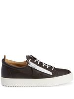 Giuseppe Zanotti baskets Frankie à zips - Marron
