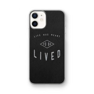 To be lived: iPhone 12 mini Transparant Hoesje