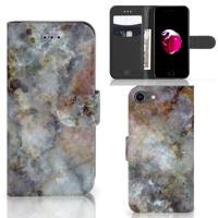 iPhone 7 | 8 | SE (2020) | SE (2022) | Bookcase | Marmer Grijs