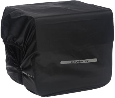 Newlooxs New looxs regenhoes dubbel - zwarte waterdichte polyester fietstas - reflectie - 40x97 cm