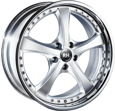 RH ALURAD RAU VESUV Zilver met RVS rand RH ALURAD RAU VESUV Zilver met RVS rand